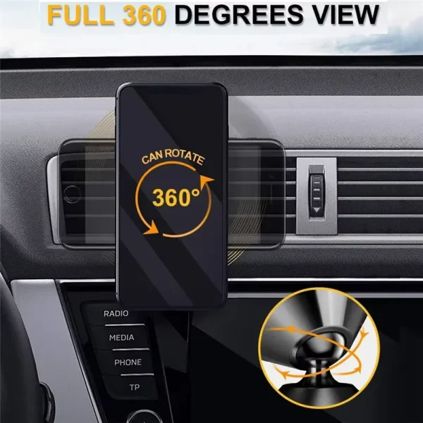 Support de téléphone magnétique pour voiture : détail