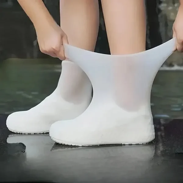 Surchaussures de pluie montantes en caoutchouc