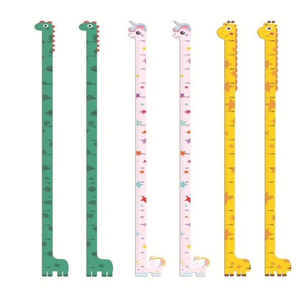 Toise autocollante dinosaure, girafe ou licorne : détail