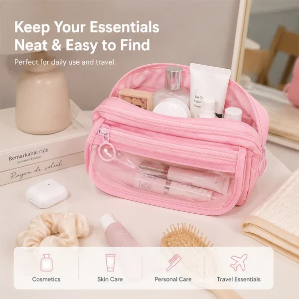 Trousse multi-compartiments grande capacité : détail
