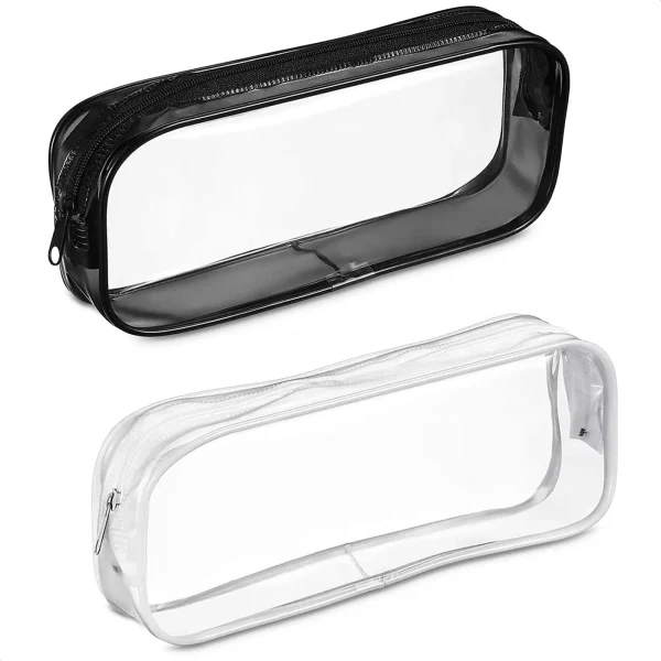 Trousse transparente à fermeture éclair